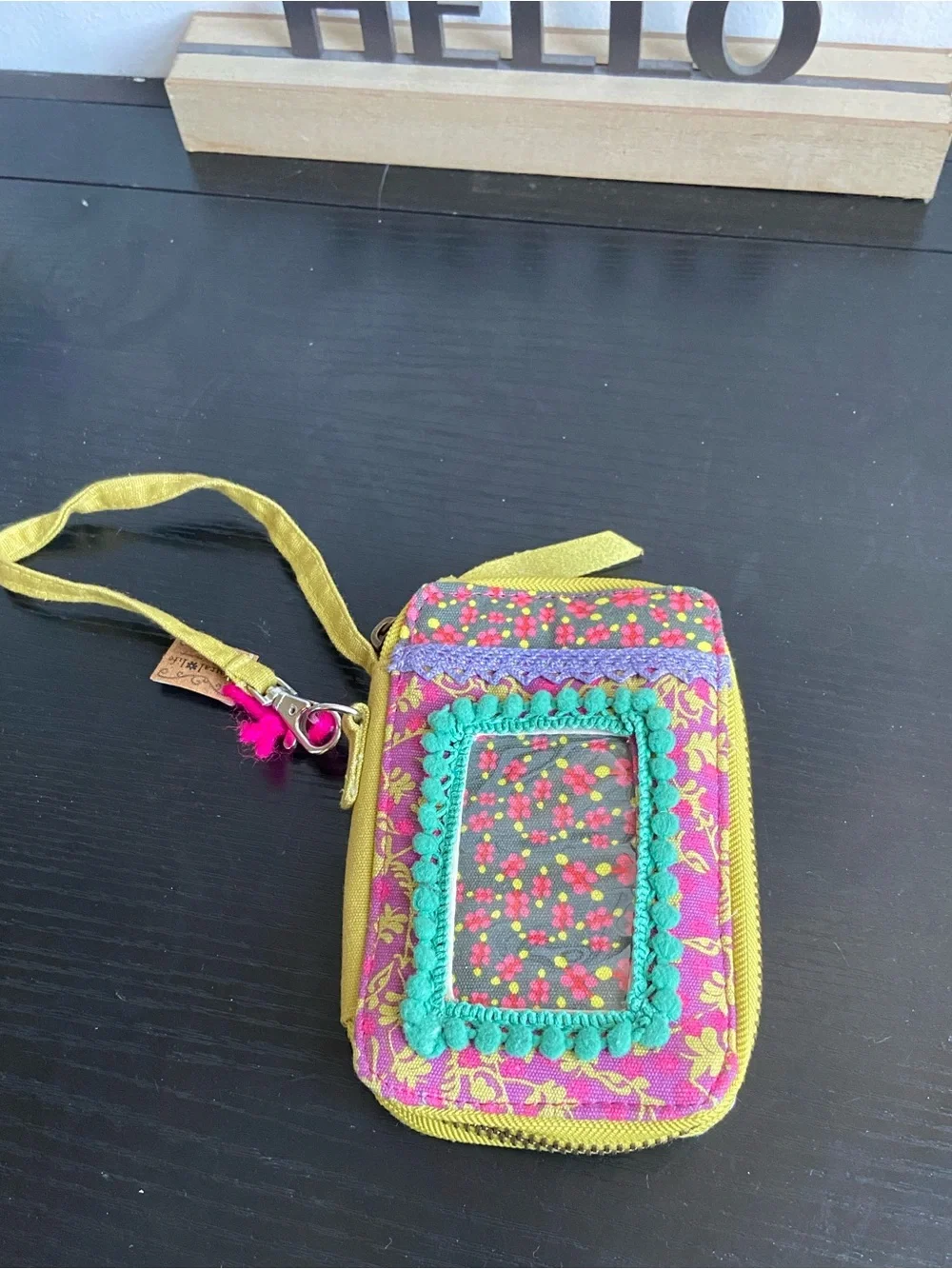 NWT Natural Life peace floral boho wristlet wallet - Picture 3 of 6